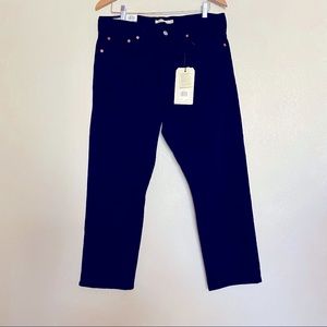 Levi’s Wedgie Straight Button Front Black Jeans